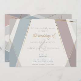 Convite Escórias Geométricas Modernas Contemporâneas Traiç