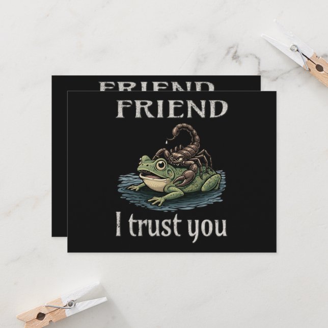 Convite Escorpião e Sapo - Amigo, Eu Confio em Você (Frente/Verso In Situ)