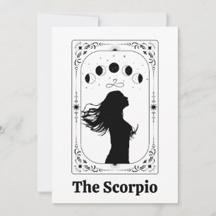 Convite Escorpião Zodíaco Tarot Feminista Amiga Mágica Mís