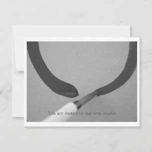 Convite Escova da caligrafia de Enso do zen