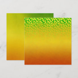 Convite Escrapbook de Ombre de Folhas Automáticas Imprimív