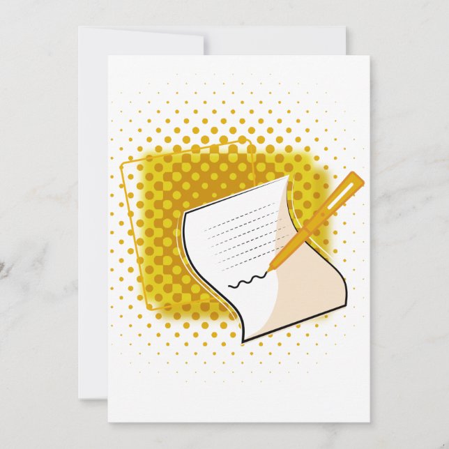 Convite Escrevendo sobrevoo (Frente)