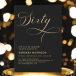 Convite Escrito Elegante 60 Black Dourado 60º Aniversário<br><div class="desc">Celebre uma ocasião importante com graça e estilo. Este Elegante Script Sessenta Preto Dourado 60º Convite de Aniversário apresenta um esquema refinado de cores preto e dourado, aperfeiçoado com belas letras de escrita. Perfeito para comemorar 60 anos de vida, esse convite exude sofisticação e elegância, fazer a escolha ideal para...</div>