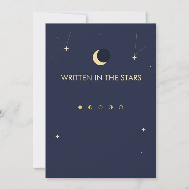Convite Escrito nas Estrelas  (Frente)