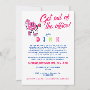 Convite Escritório Engraçado Equipe Construindo O Jogo De