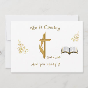 Convite Escritura Cristã João 3:16