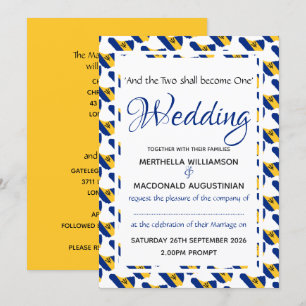 Convite Escritura Personalizada de Celebração de Casamento