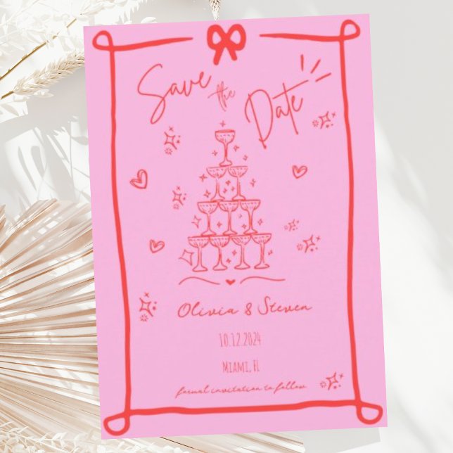 Convite Escrivora de Arco Desenhado à Mão Whimsical Salve  (Criador carregado)