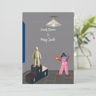 Convite Esculpido pelo casamento do Amor