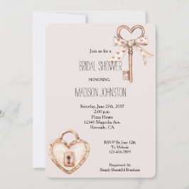 Convite Esmagar Chave Ao Meu Chá de panela Cardíaco