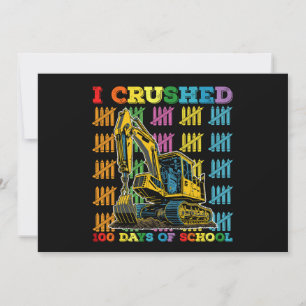 Convite Esmagei 100 Dias De Escavador Escolar