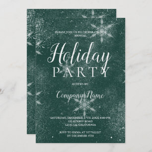 Convite Esmeralda de tipografia verde