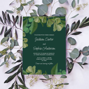 Convite Esmeralda verde esmeralda verde-esbelta-verde-esgu