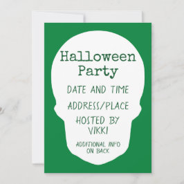 Convite Esmeralda Verde esvaziada de silhueta