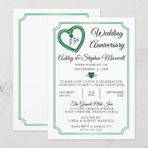 Convite Esmeraldas Diamantes 35º Festa de Aniversário de C
