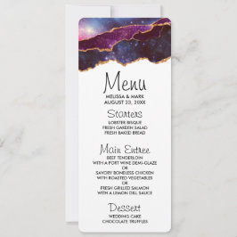 Convite Espaço Azul e Roxo e estrelas Agitação moderna