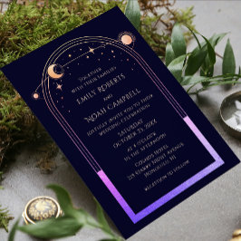 Convite Espaço Místico de Astronomia da Lua Sun-Star Sun-R