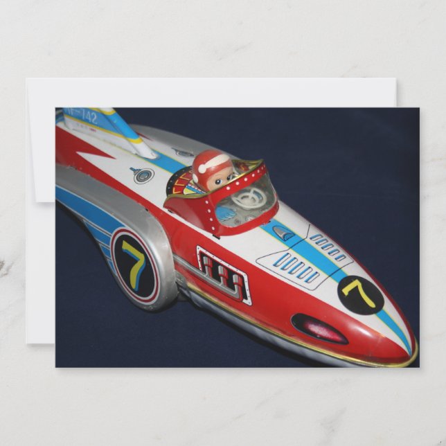 Convite Espaço para Brinquedo Tin/Convite para Entrega de  (Frente)