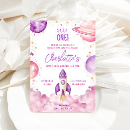 Convite Espaço Primeira Viagem Em Torno Da Festa de aniver