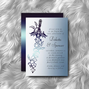 Convite Espada de Dice RPG   Marinho Sheen Tabletop PnP Ro