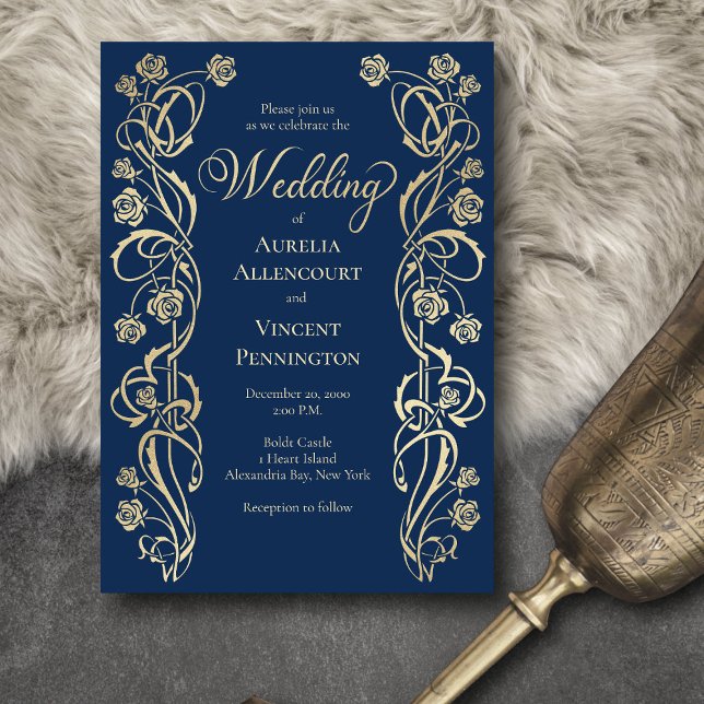 Convite Espada Real dos Rosas Medievais (Criador carregado)