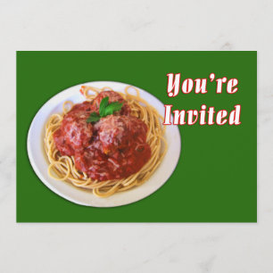Convite Espaghetti e Meatbolas Você é convidado