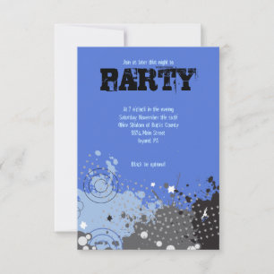 Convite Espalhado De Bar Bat Mitzvah