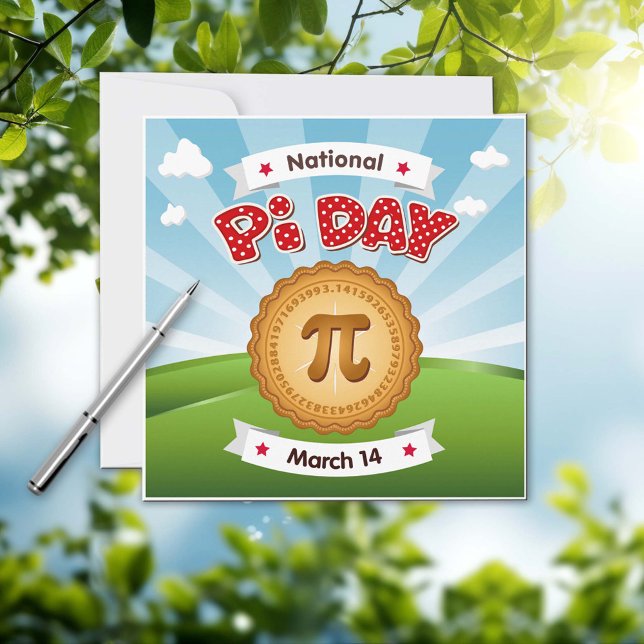 Convite Espalhar o Dia Pi do Word (Spread the Word Pi Day Invitation! Celebrate with your science and  technology friends.)
