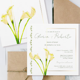 Convite Espanhol, Alcatrases pelo Casamento Minimalista