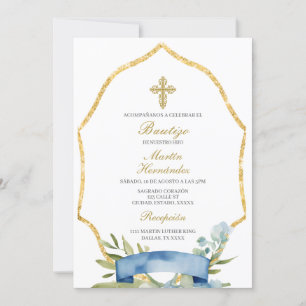Convite Espanhol Baptism