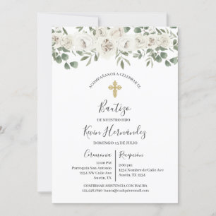 Convite Espanhol Baptism