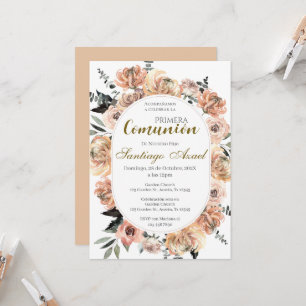 Convite Espanhol da Primeira Comunhão