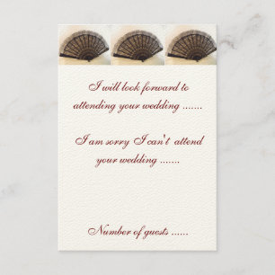 Convite espanhol da tapeçaria de RSVP & do