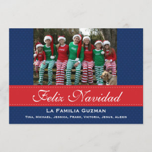 Convite Espanhol-Feliz Navidad / Natal Espanhol