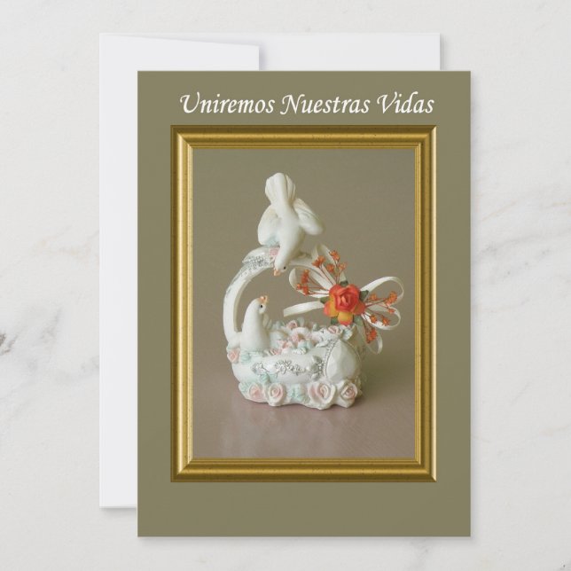 Convite espanol do boda do invitacion (Frente)