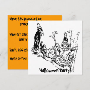 Convite Espantalho Marcado em Árvore