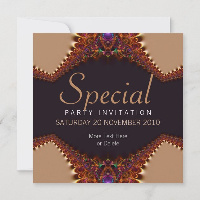 Convite Especial de Ocasião EarthTribe (Frente)