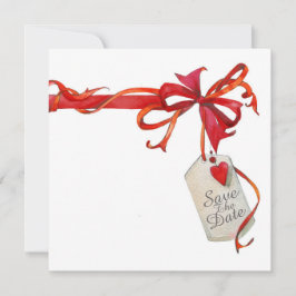 Convite especial Ocasião Vermelha Fita e Rosa