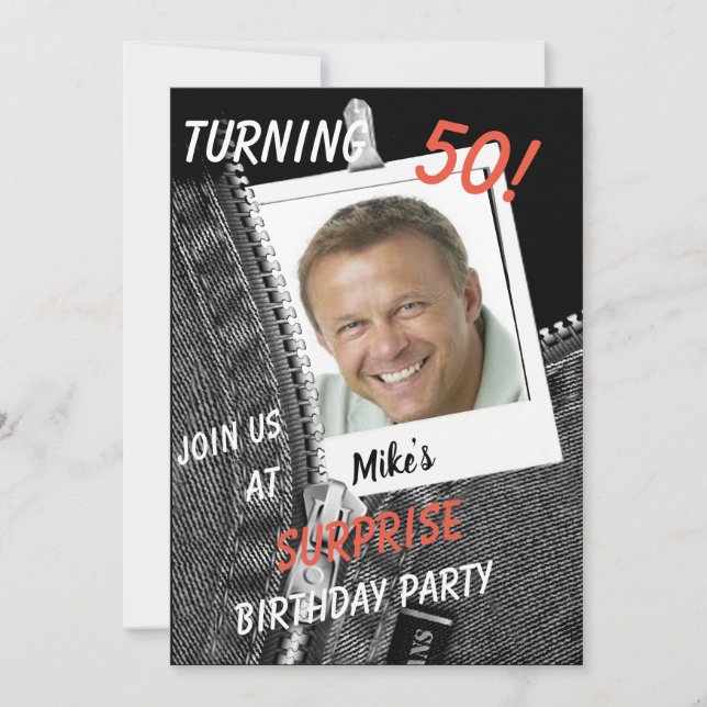 Convite especial para o grande aniversário (Frente)