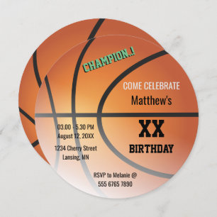 Convite Especial Super Orçamento de Basquete