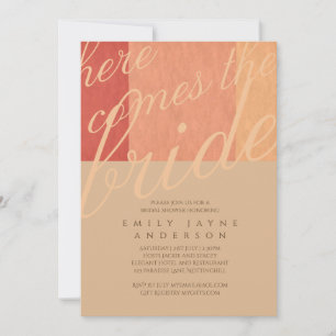 Convite Especiaria é bom Chá de panela de tipografia mod