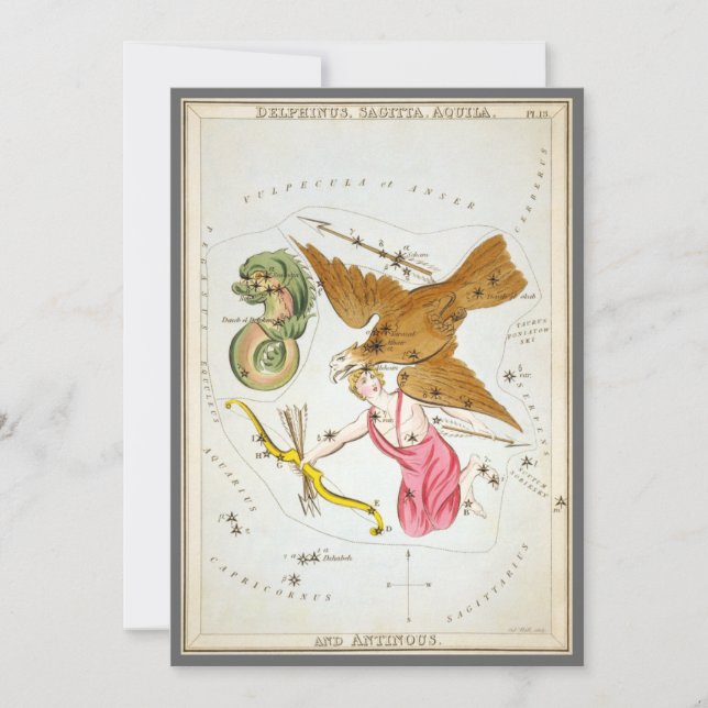 Convite Espelho da Urânia, Mapa Celestial da Astronomia Vi (Frente)