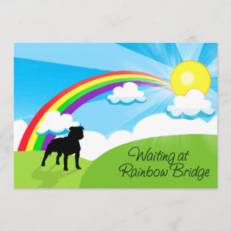 Convite Espera na ponte Pitbulls do arco-íris