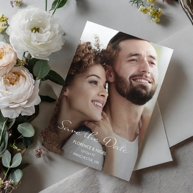 Convite Esperança Sonhar Foto Casamento Salve Data (Criador carregado)