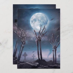 Convite Espetáculo Assustador Morto do Festa de Halloween