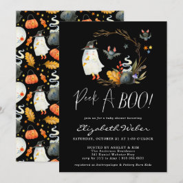 Convite Espião | Chás de Bebê de Halloween do Pequeno Fant