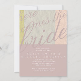 Convite Espicey Typografia Script Moderno Casamento Minima
