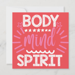 Convite Espírito da mente corporal