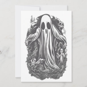 Convite Espírito do Dia das Bruxas 8, fantasma, assustador
