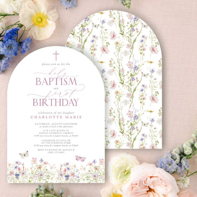 Convite Espírito Santo Batismo e primeiro aniversario - Es (Criador carregado)